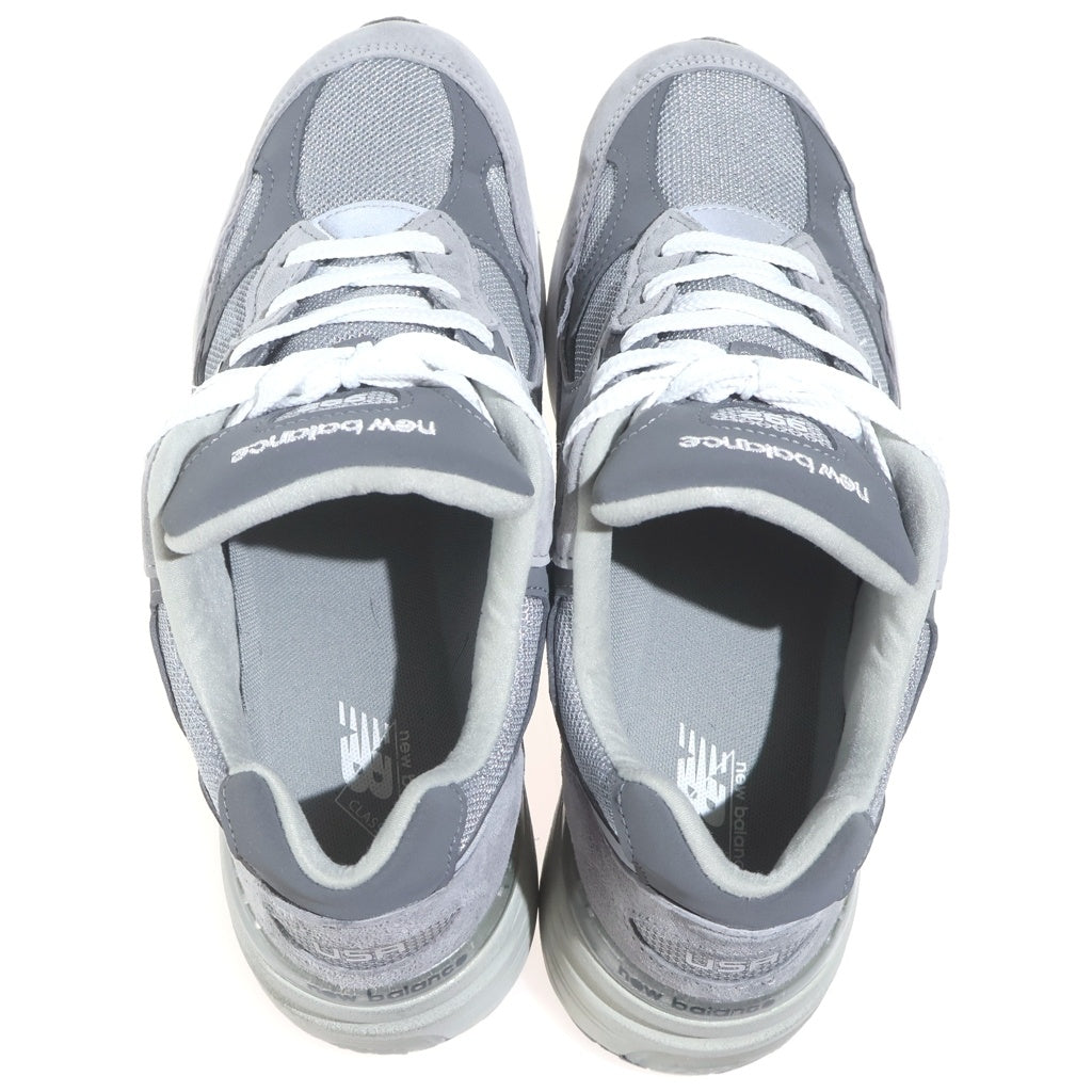 New Balance(ニューバランス) U992GY スウェード メッシュ ローカットスニーカー グレー US9.5/27.5cm