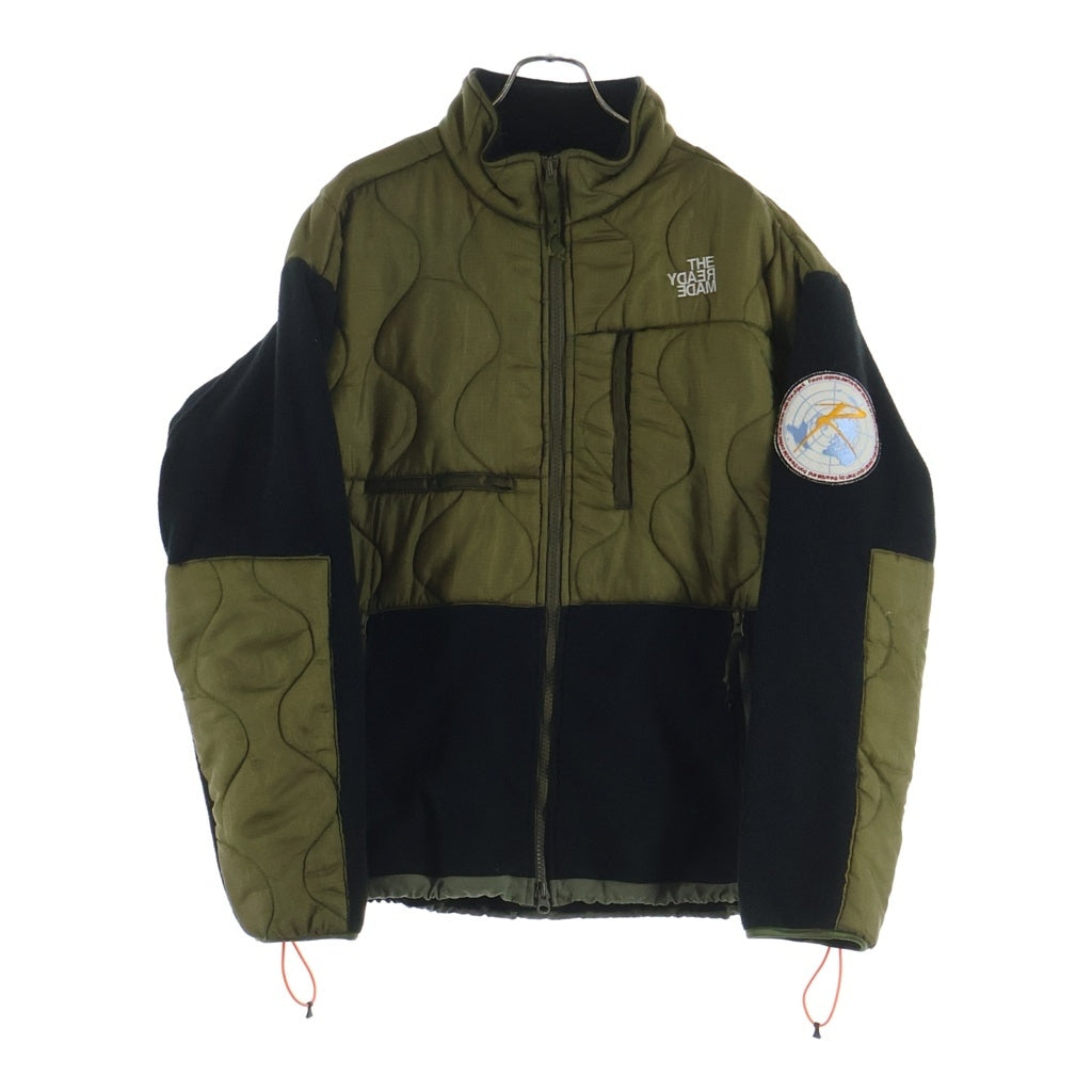 READY MADE(レディメイド) FLEECE JACKET ナイロン 中綿キルティング フリースジャケット グリーン/ブラック RE-PO-BL-00-00-110