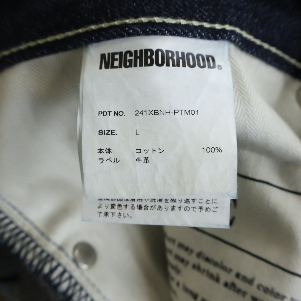 NEIGHBORHOOD(ネイバーフッド) 24SS RIGID DENIM DP WIDE PANTS リジッド デニム ワイドパンツ インディゴ 241XBNH-PTM01