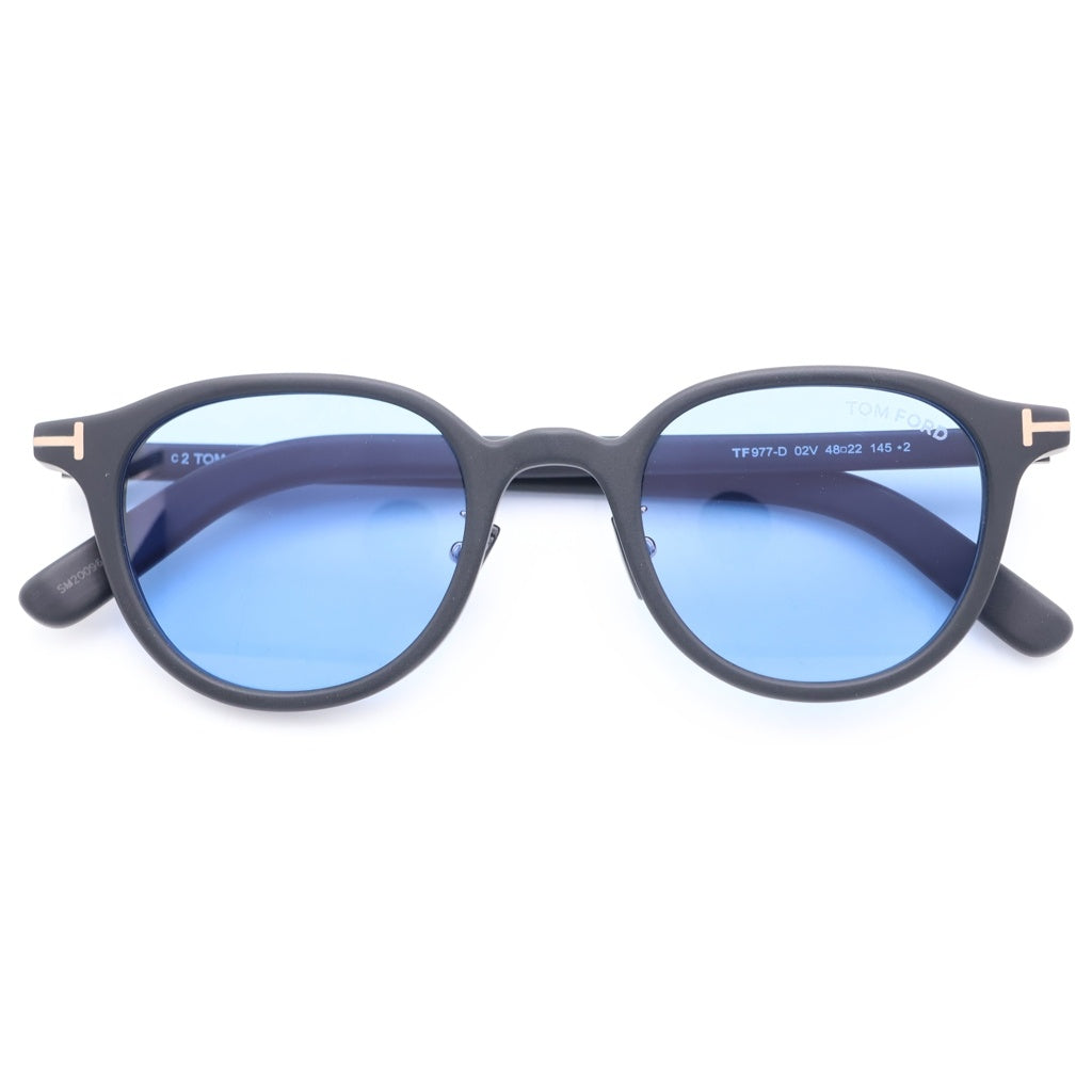 TOM FORD(トムフォード) TF977-D アジアンフィット ウェリントンフレーム カラーレンズ サングラス メガネ ブラック/ブルー レディース