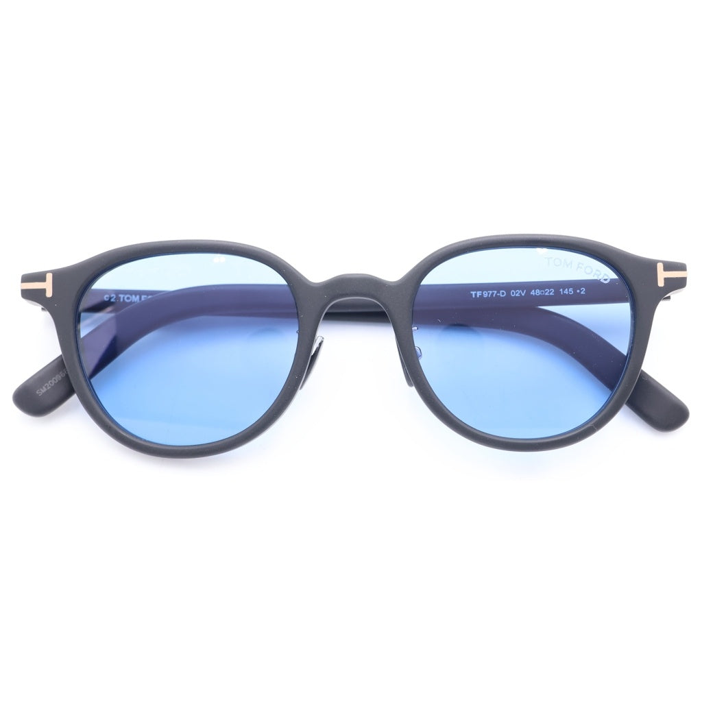 TOM FORD(トムフォード) TF977-D アジアンフィット ウェリントンフレーム カラーレンズ サングラス メガネ ブラック/ブルー
