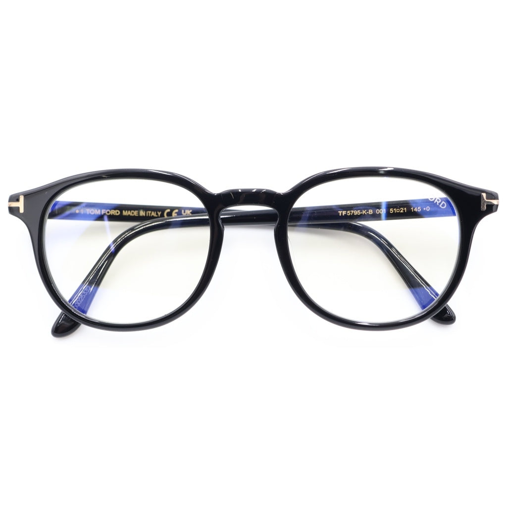 TOM FORD(トムフォード) TF5795-K-B アジアンフィット ウェリントンフレーム クリアレンズ サングラス メガネ ブラック