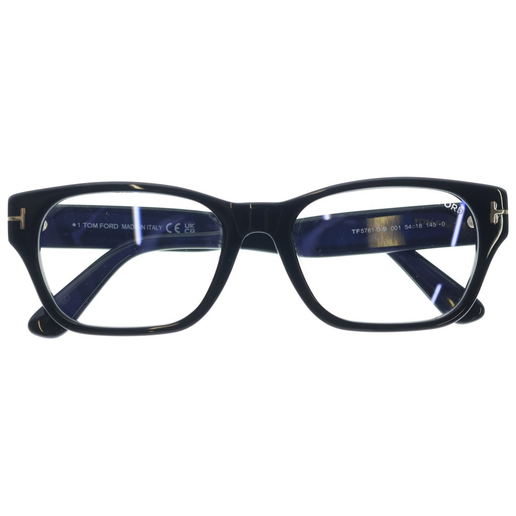 TOM FORD(トムフォード) TF5781-D-B アジアンフィット スクエアフレーム クリアレンズ サングラス メガネ ブラック