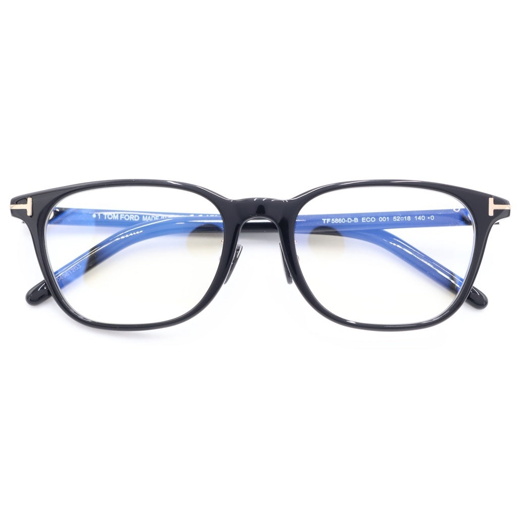 TOM FORD(トムフォード) TF5860-D-B ウェリントンフレーム クリアレンズ サングラス メガネ ブラック