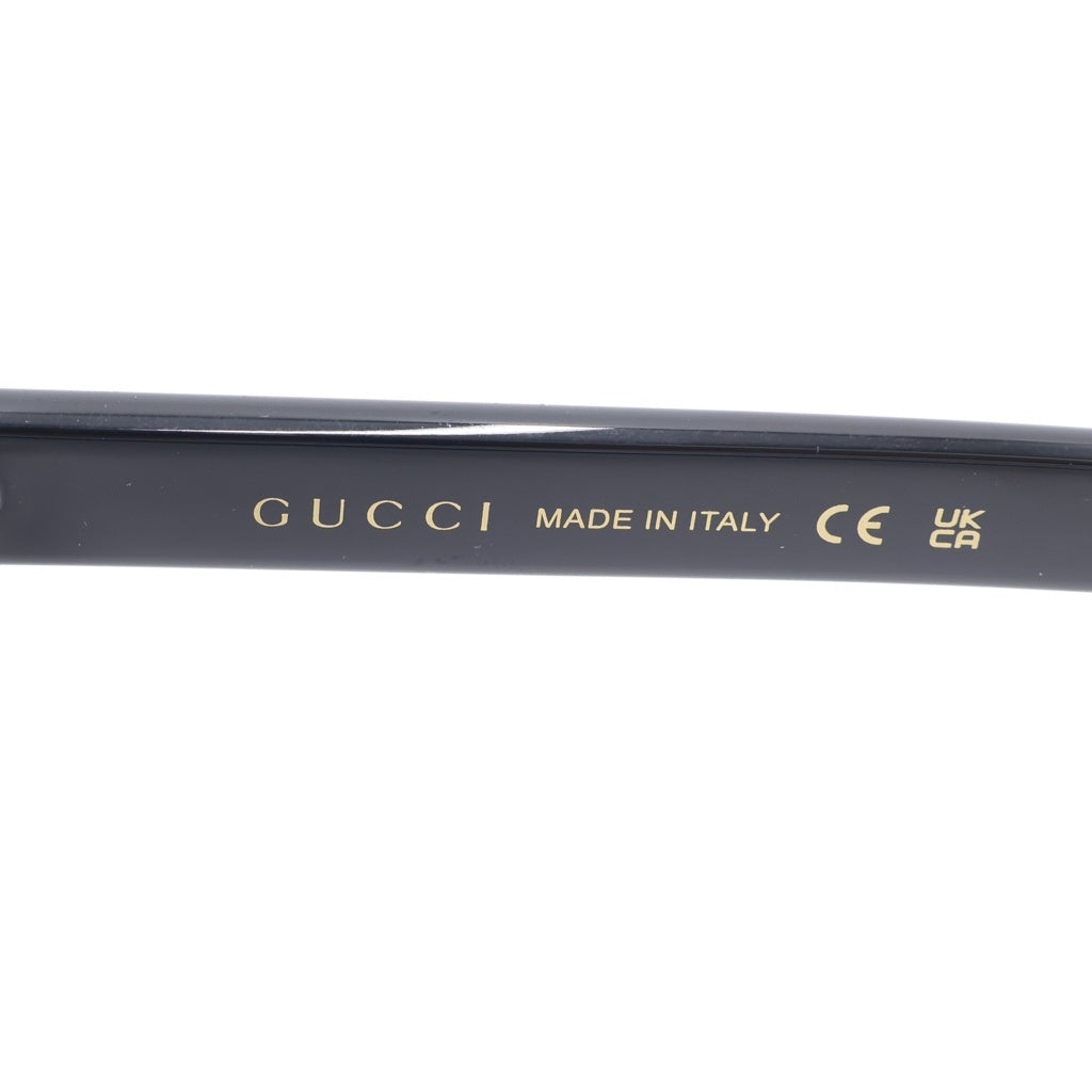 GUCCI(グッチ) GG0637SK アジアンフィット スクエアフレーム GGロゴテンプル カラーレンズ サングラス メガネ ブラック レディース