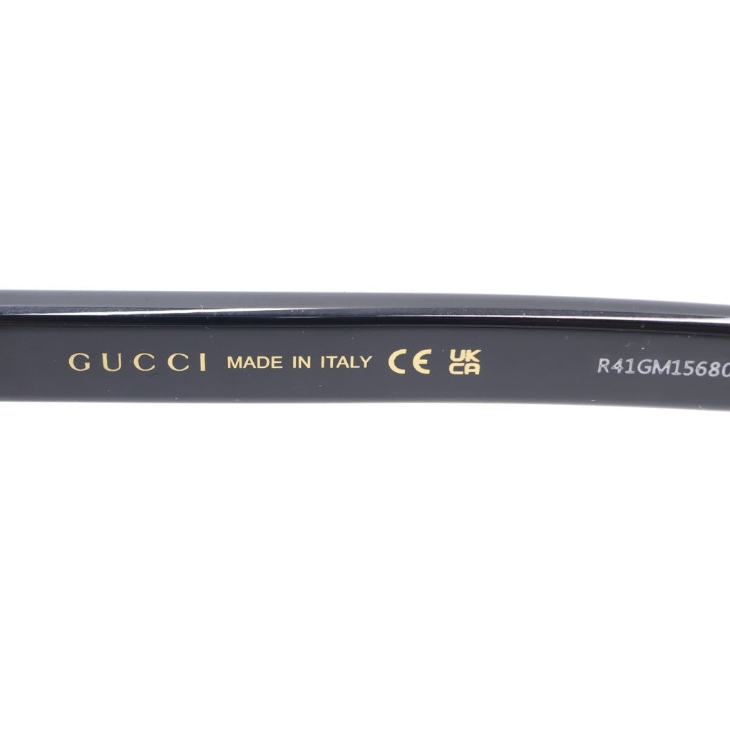 GUCCI(グッチ) GG1582SK アジアンフィット スクエアフレーム ロゴテンプル カラーレンズ サングラス メガネ ブラック レディース
