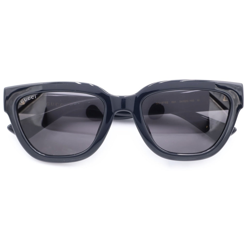 GUCCI(グッチ) GG1578S キャットアイフレーム インターロッキングGテンプル カラーレンズ サングラス メガネ ブラック レディース