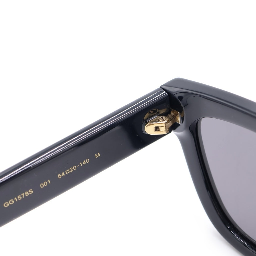 GUCCI(グッチ) GG1578S キャットアイフレーム インターロッキングGテンプル カラーレンズ サングラス メガネ ブラック レディース