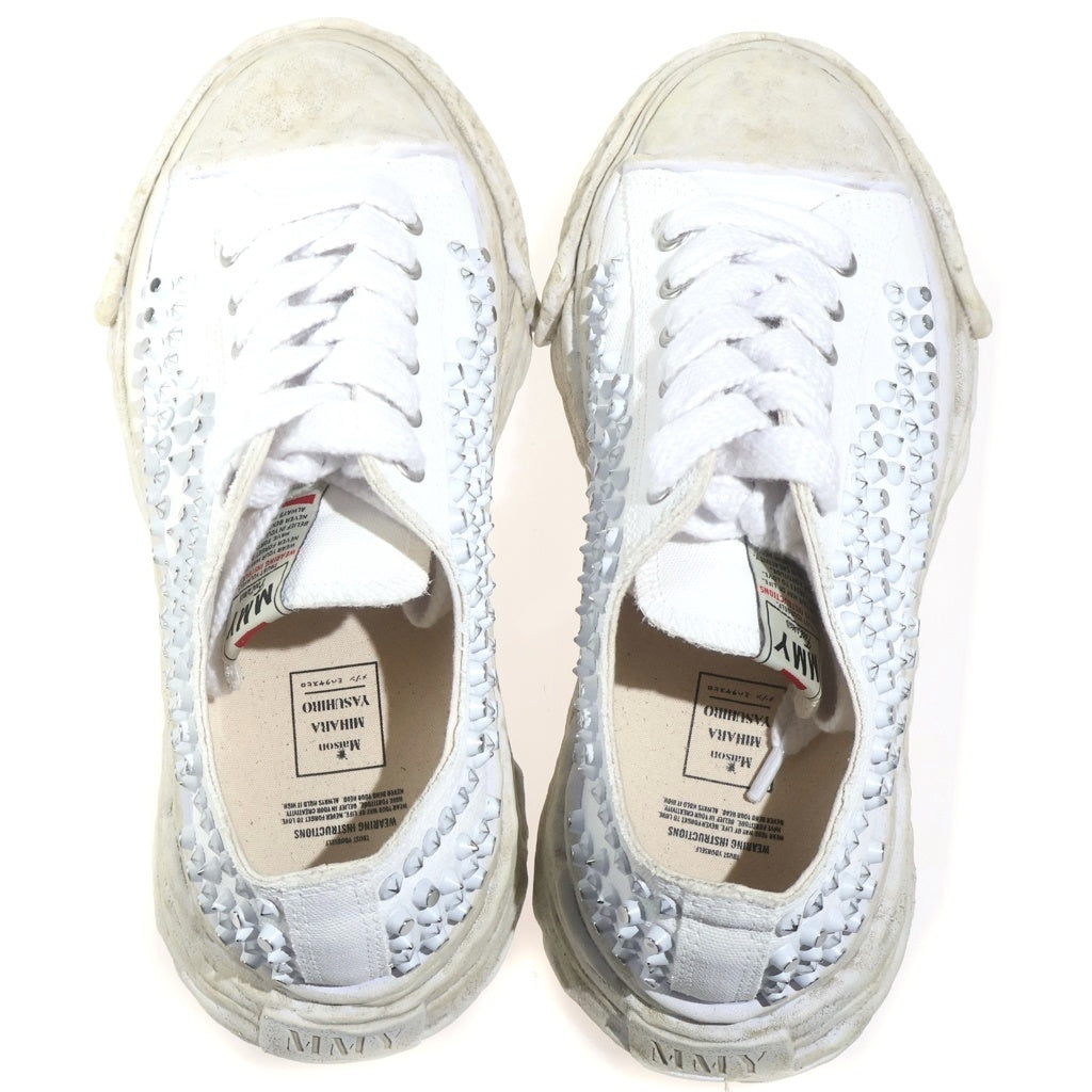 MAISON MIHARAYASUHIRO(メゾンミハラヤスヒロ) PETERSON 23 STUDS LOW-TOP ピーターソン23 スタッズ ローカットスニーカー ホワイト 43 A15FW721