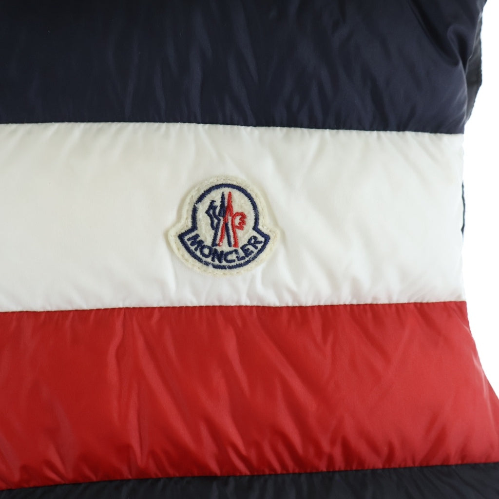 MONCLER(モンクレール) 21AW TIMOTHE GILET ティモテ ジレ ロゴワッペン ジップアップ ダウンベスト ネイビー/トリコロール G10911A10100 C0453
