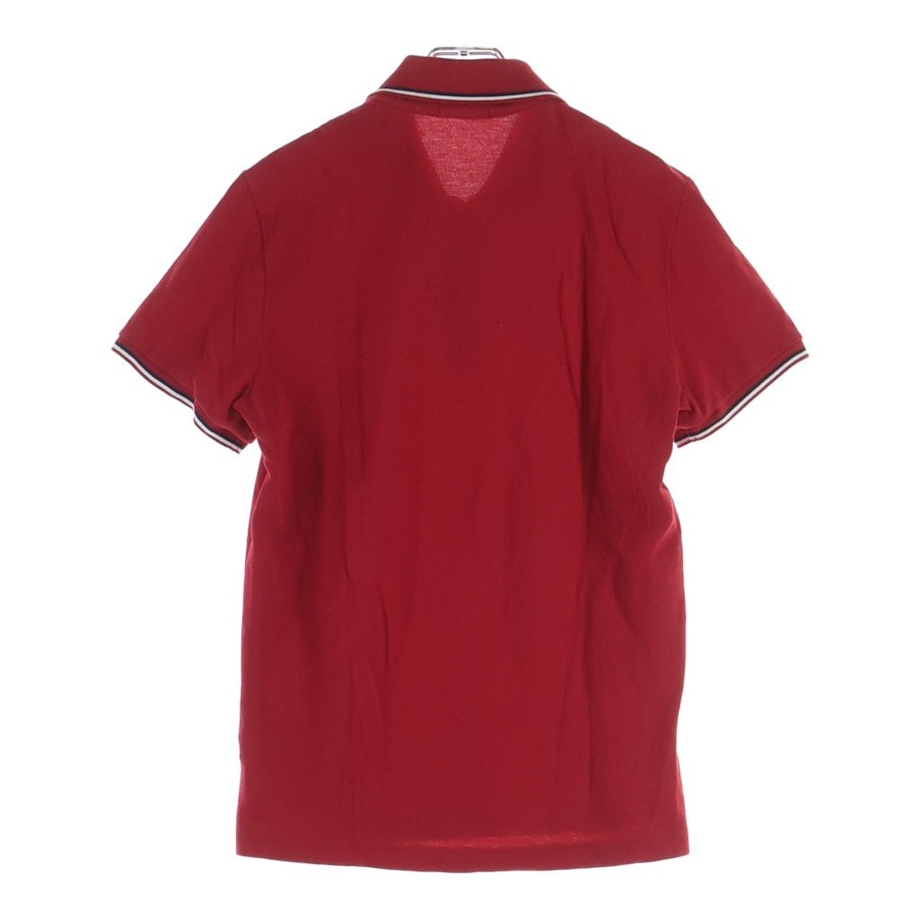MONCLER(モンクレール) 17AW MAGLIA POLO MANICA CORTA コットン ロゴワッペン 半袖ポロシャツ レッド C20918305500 84556