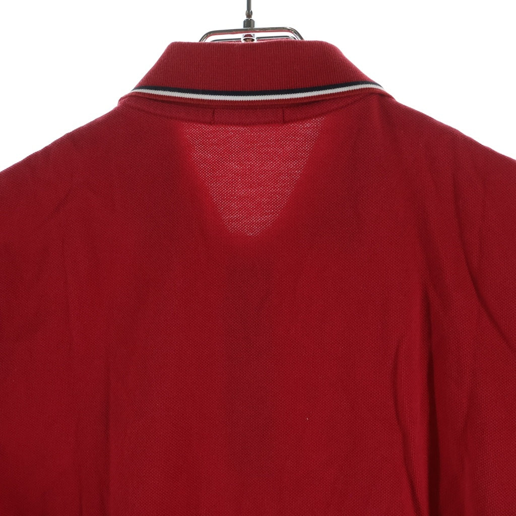 MONCLER(モンクレール) 17AW MAGLIA POLO MANICA CORTA コットン ロゴワッペン 半袖ポロシャツ レッド C20918305500 84556