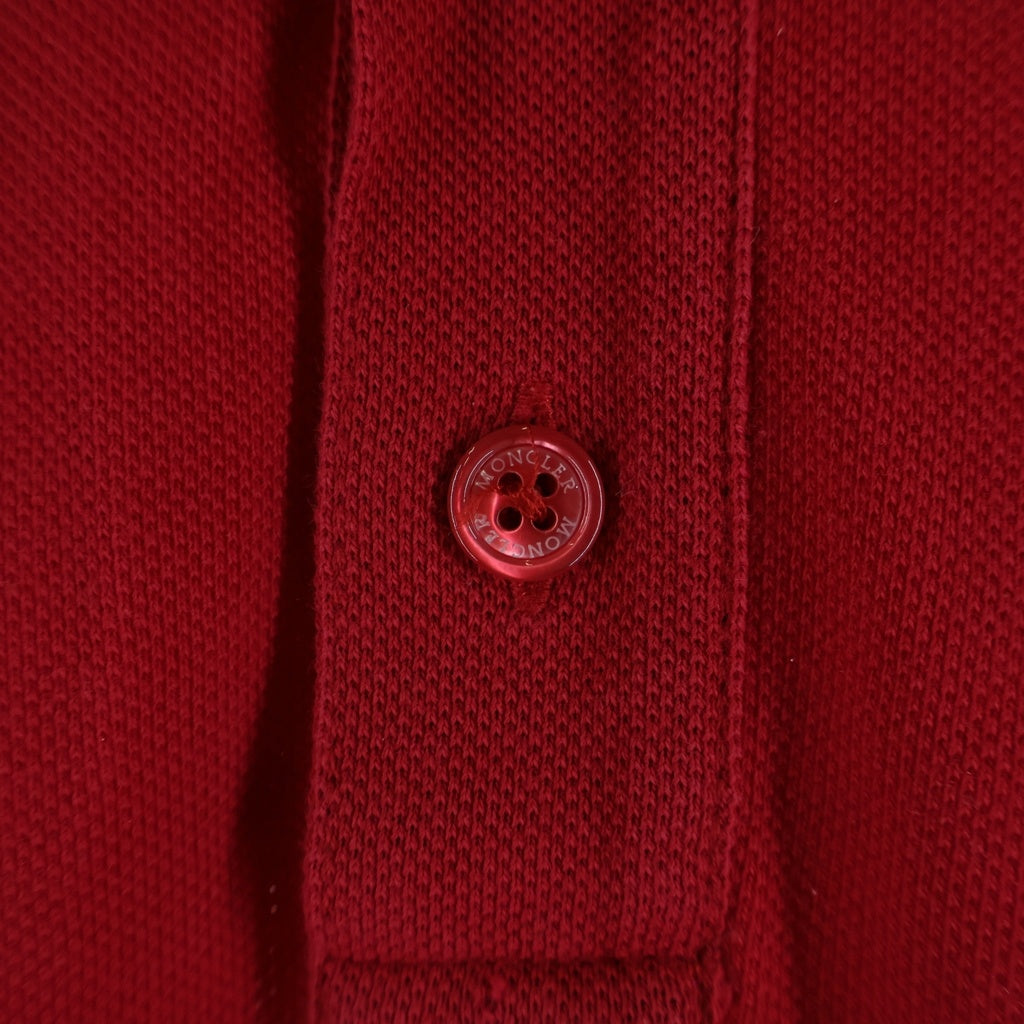 MONCLER(モンクレール) 17AW MAGLIA POLO MANICA CORTA コットン ロゴワッペン 半袖ポロシャツ レッド C20918305500 84556