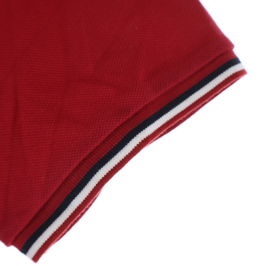 MONCLER(モンクレール) 17AW MAGLIA POLO MANICA CORTA コットン ロゴワッペン 半袖ポロシャツ レッド C20918305500 84556