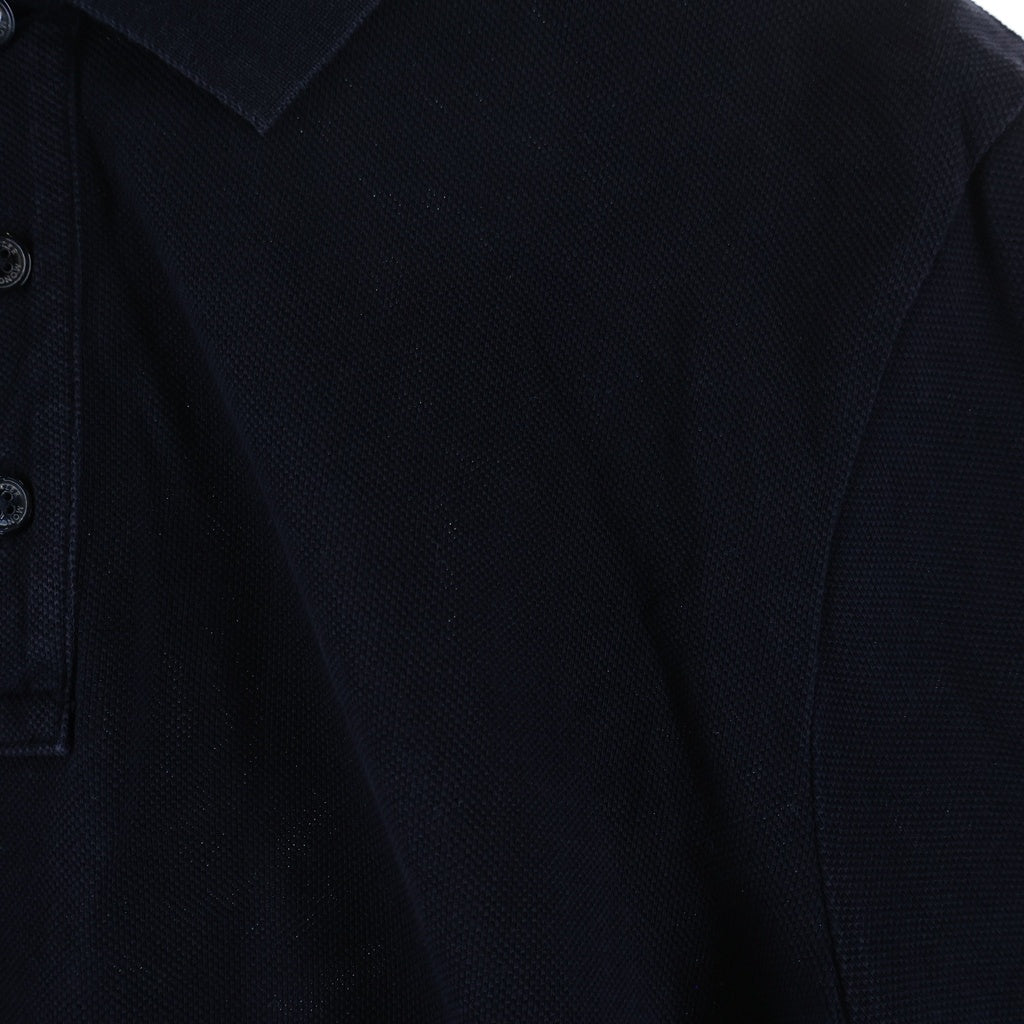 MONCLER(モンクレール) 19SS MAGLIA POLO MANICA CORTA コットン ロゴワッペン 半袖ポロシャツ ネイビー E10918305150 84556