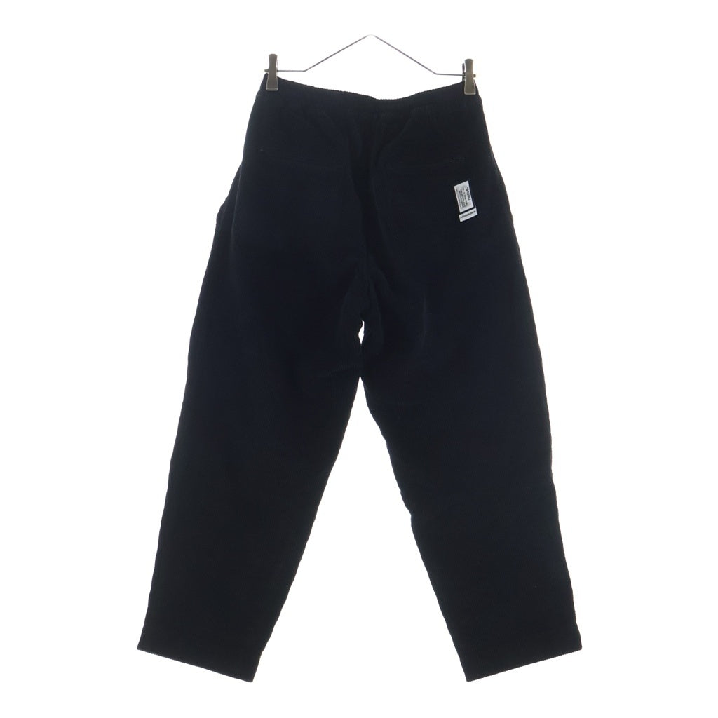 WIND AND SEA(ウィンダンシー) ×LIBERE CORDUROY EASY PANTS ロゴ刺繍 コーデュロイイージーパンツ ジップフライ ブラック