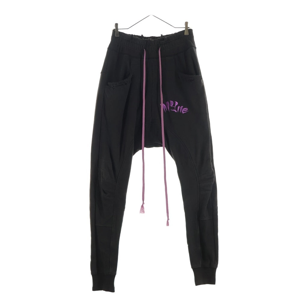 cvtvlist(カタリスト) 22AW ×MYne LOGO USUAL マイン サルエルジョガー 刺繍ロゴスウェットパンツ ブラウン GCLPT105