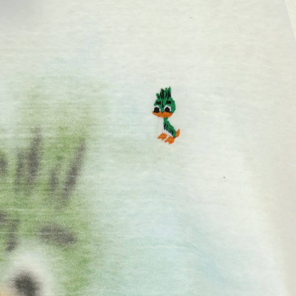 MAISON MIHARAYASUHIRO(メゾンミハラヤスヒロ) 26SS LEON PRINTED T-SHIRT レオンプリント クルーネック半袖Tシャツ カットソー ホワイト K16TS771