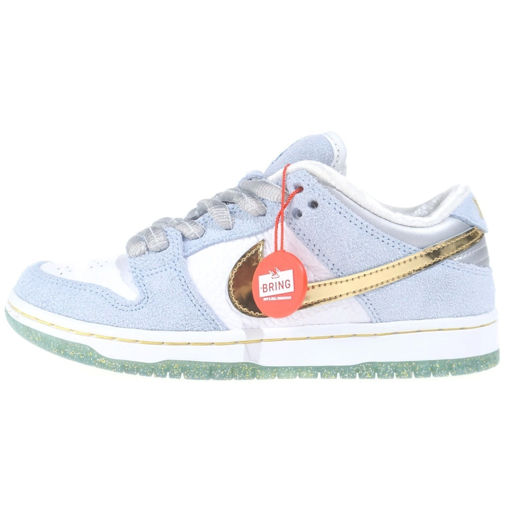 NIKE SB(ナイキエスビー) ×SEAN CLIVER DUNK LOW HOLIDAY SPECIAL ショーン クライヴァー ダンク ホリデー スペシャル ローカットスニーカー レディース ブルー/ホワイト US4/23cm DC9936-100