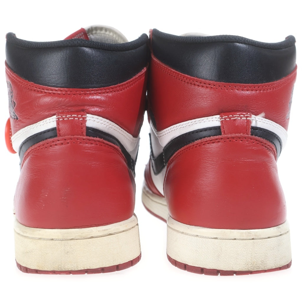 NIKE(ナイキ) 【観賞用 2015年製】AIR JORDAN 1 RETRO HIGH OG CHICAGO エアジョーダン1 レトロ シカゴ ハイカットスニーカー レッド/ホワイト US10.5/28.5cm 555088-101