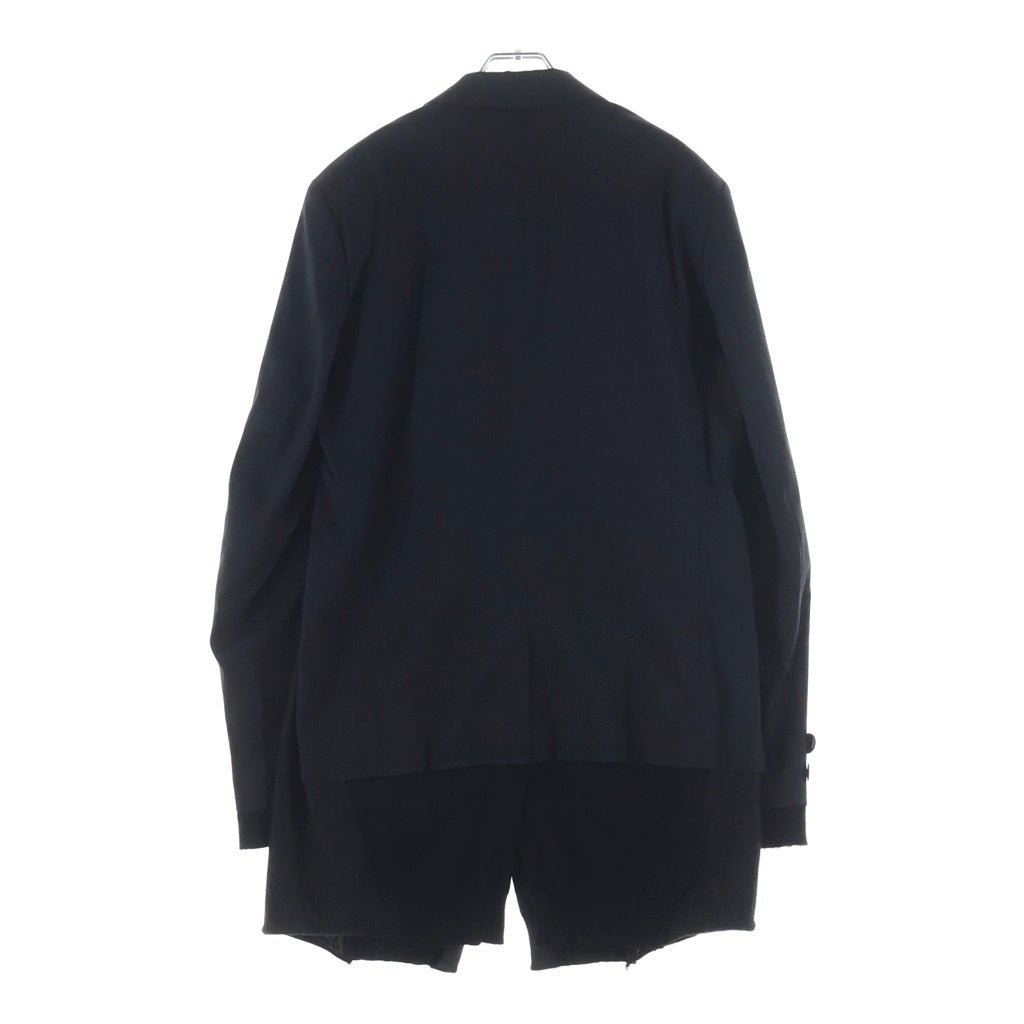 UNDERCOVERISM(アンダーカバイズム) 04AW ARCHIVE BUT BEAUTIFUL期 ニットドッキング ラメストライプ ウール テーラードジャケット ブラック アーカイブ B201-J2