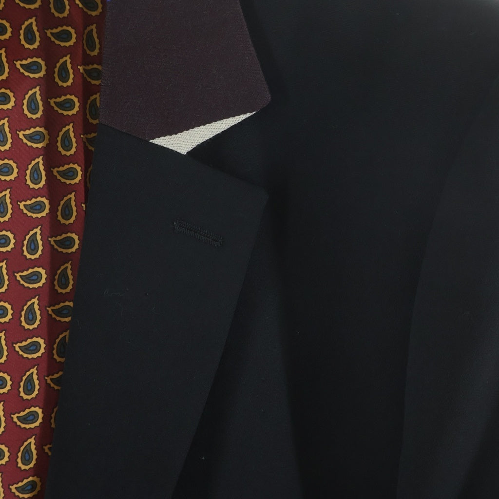 NUMBER (N)INE(ナンバーナイン) 03AW ARCHIVE カート期 TAILORED SCHOOL JACKET ストライプ切替 裏ペイズリー 1B テーラードスクールジャケット ブラック アーカイブ