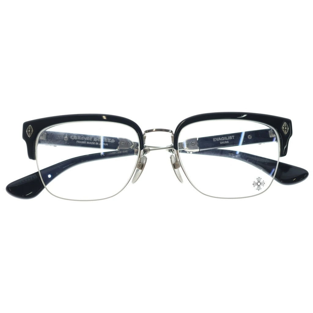 CHROME HEARTS(クロムハーツ) EVAGILIST エヴァンジェリスト ダガーテンプル ウェリントンフレーム メガネ サングラス ブラック