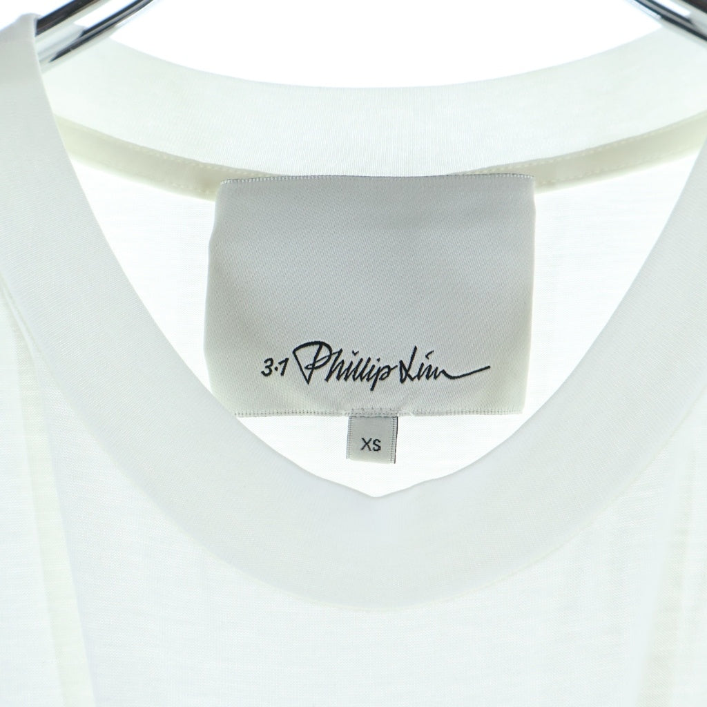 3.1 Phillip Lim(スリーワンフィリップリム) LONG SLEEVE DOCKING DRESS ロングスリーブ ドッキング ワンピース 長袖 レディース ベージュ/ホワイト F25190996LCE