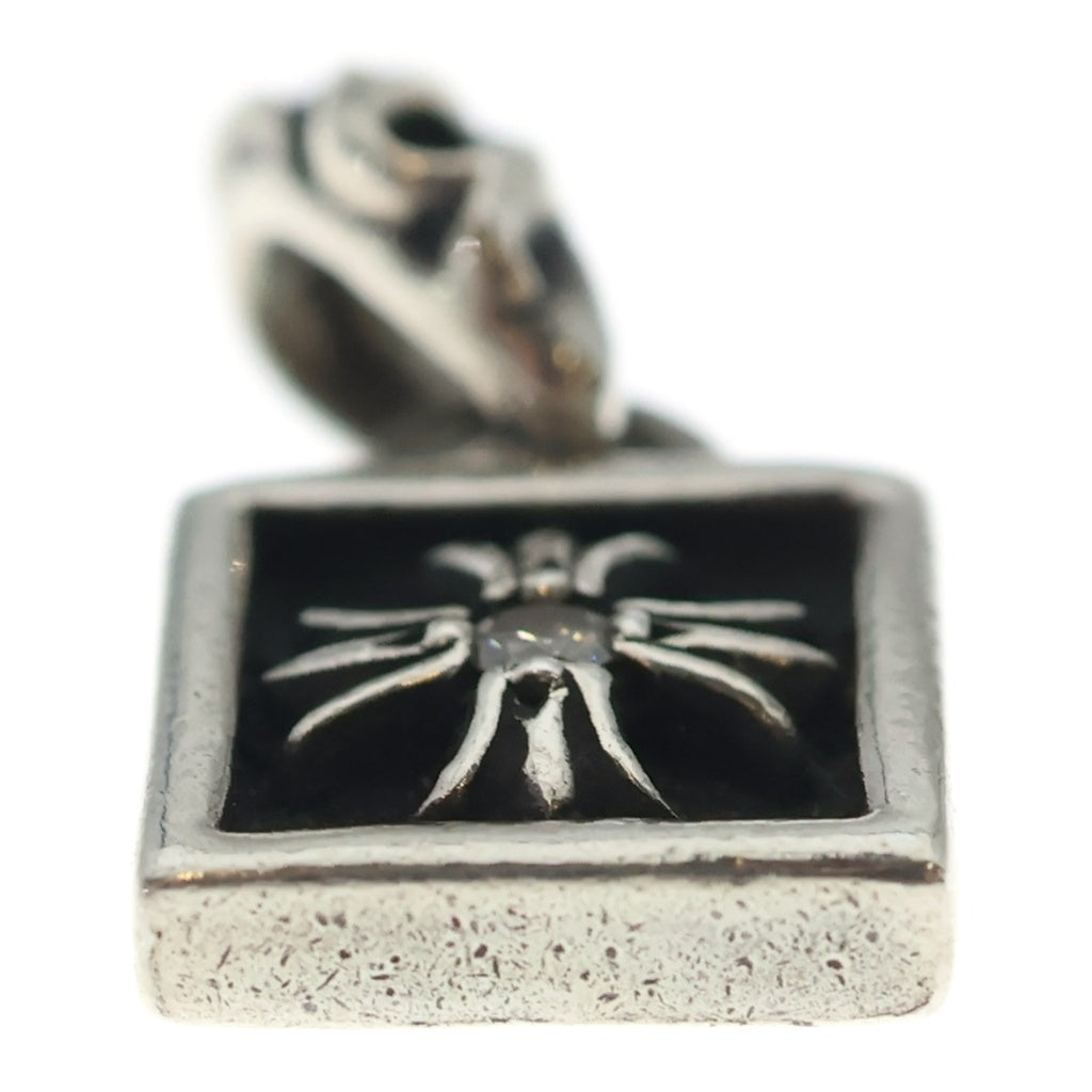 CHROME HEARTS(クロムハーツ) FRAMED CH PLUS 1DIA フレームドCHプラス 1ダイヤ チャーム ペンダントトップ シルバー