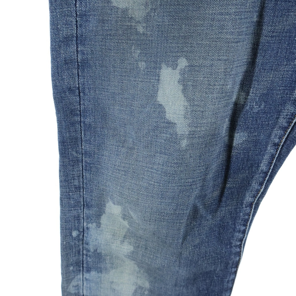 MLVINCE(メルヴィンス) TYPE-1 SLIM DAMAGE JEANS タイプ1 ダメージ加工 スリムフィット ボタンフライデニムパンツ ジーンズ インディゴ