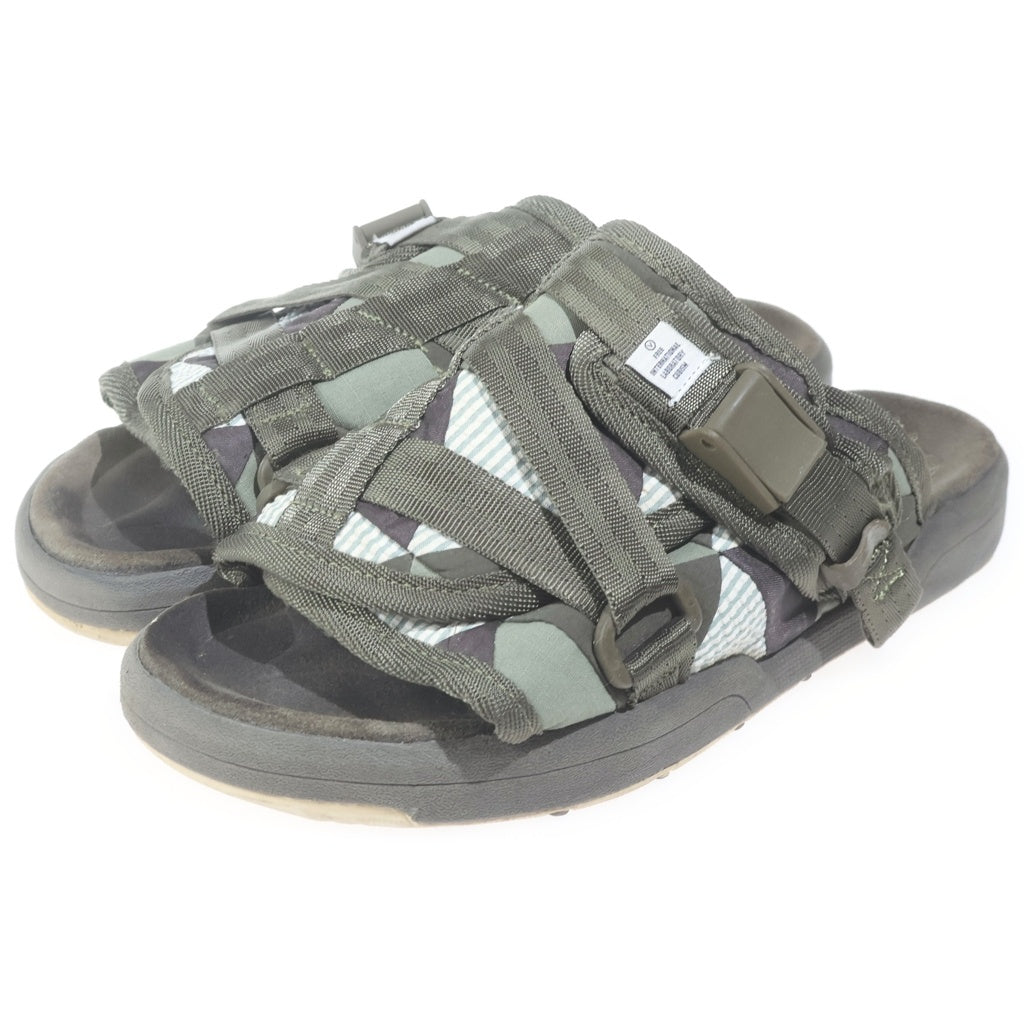 VISVIM(ヴィスヴィム) 09AW F.I.L.OPEN限定 CHRISTO クリスト パッチワーク ベルトストラップ サンダル カーキ