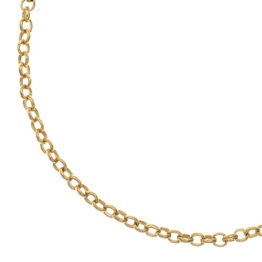 CHROME HEARTS(クロムハーツ) 22K NECKCHAIN R18 ロールチェーンネックレス 18inch ゴールド BCA010