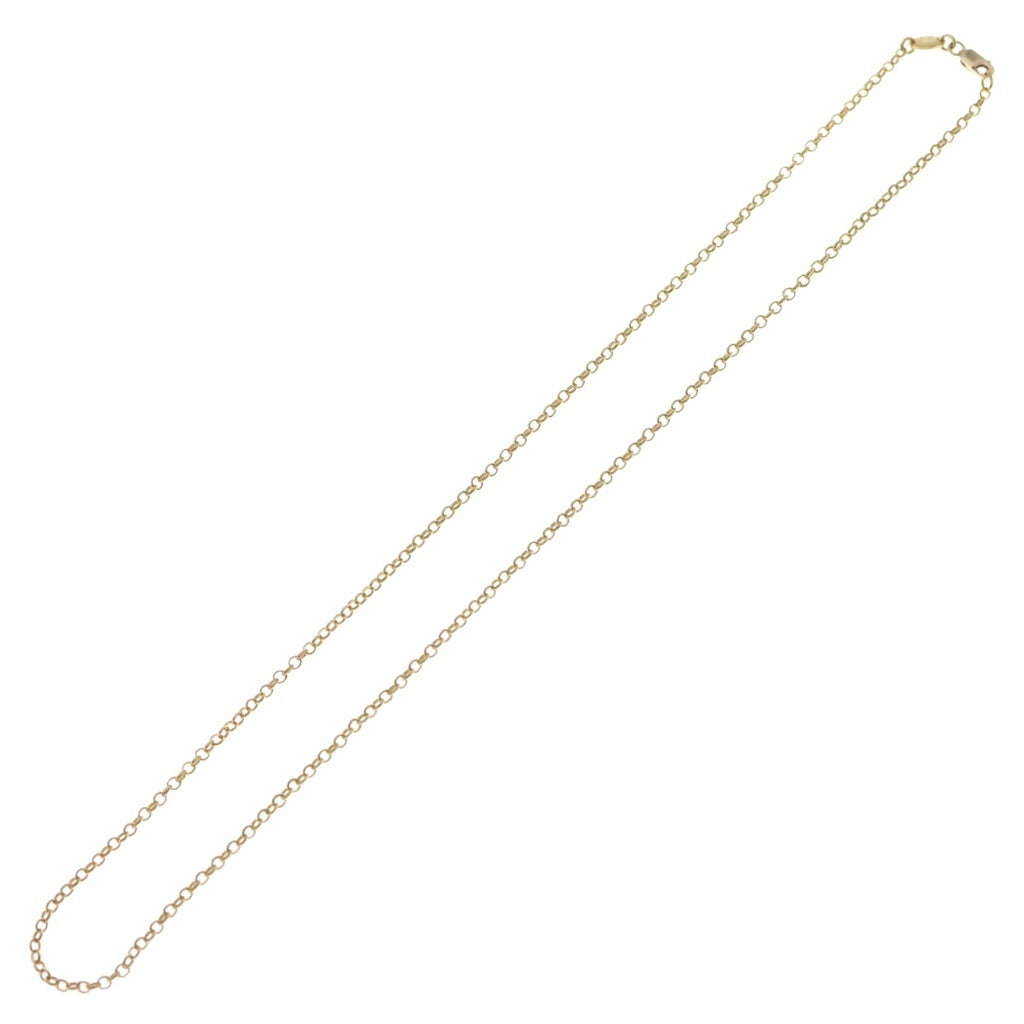 CHROME HEARTS(クロムハーツ) 22K NECKCHAIN R18 ロールチェーンネックレス 18inch ゴールド BCA010