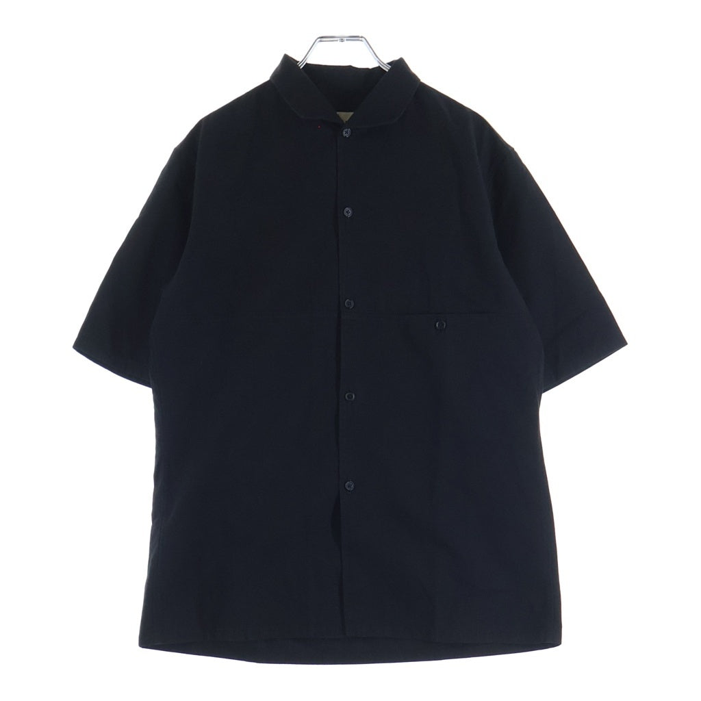 LEMAIRE(ルメール) SHORT SLEEVED SPRED SHIRTS コットンリネン 半袖スプレッドカラー 開襟シャツ ブラック M161SH15LF057-U