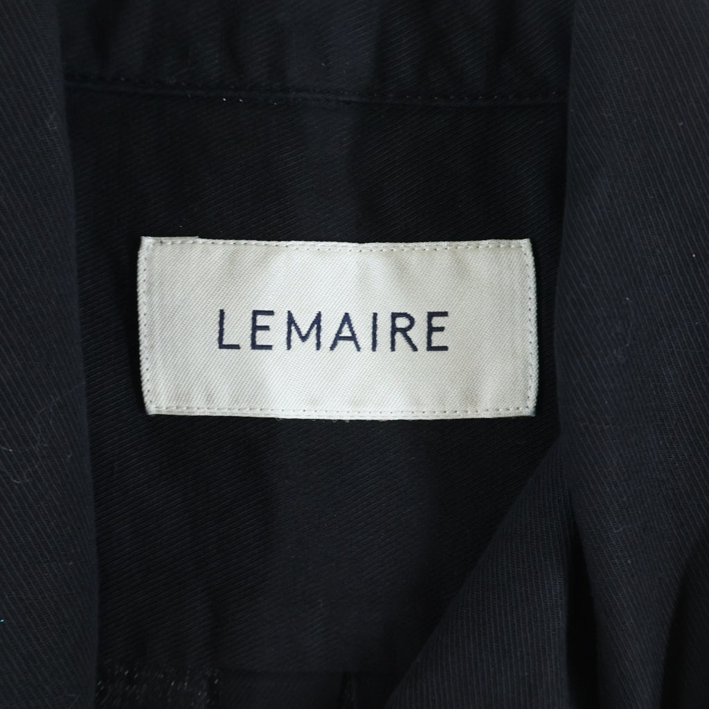 LEMAIRE(ルメール) SHORT SLEEVED SPRED SHIRTS コットンリネン 半袖スプレッドカラー 開襟シャツ ブラック M161SH15LF057-U