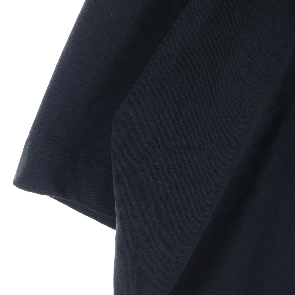 LEMAIRE(ルメール) 24SS BOXY T-SHIRT ポケット付 コットンリネン オーバーサイズTシャツ 半袖クルーネックカットソー ブラック TO1165 LJ1010
