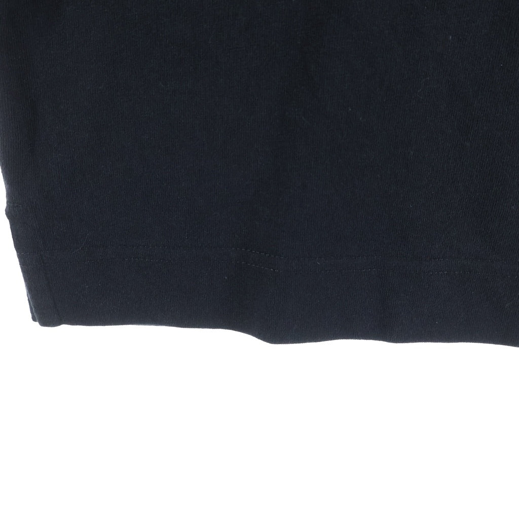 LEMAIRE(ルメール) 24SS BOXY T-SHIRT ポケット付 コットンリネン オーバーサイズTシャツ 半袖クルーネックカットソー ブラック TO1165 LJ1010