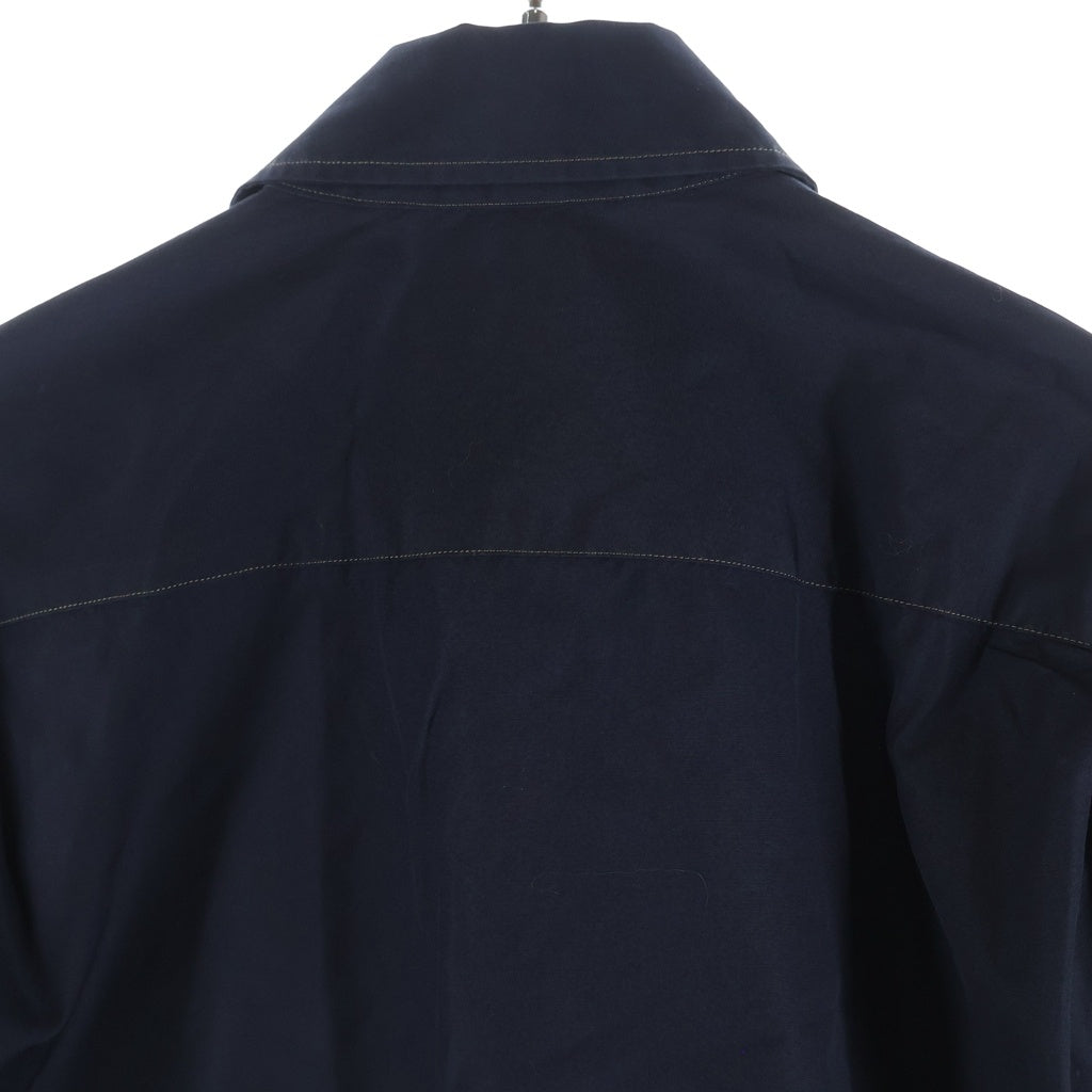 LEMAIRE(ルメール) 20AW イエローステッチ 長袖コットンシャツ ブラック M193 SH144 LF353
