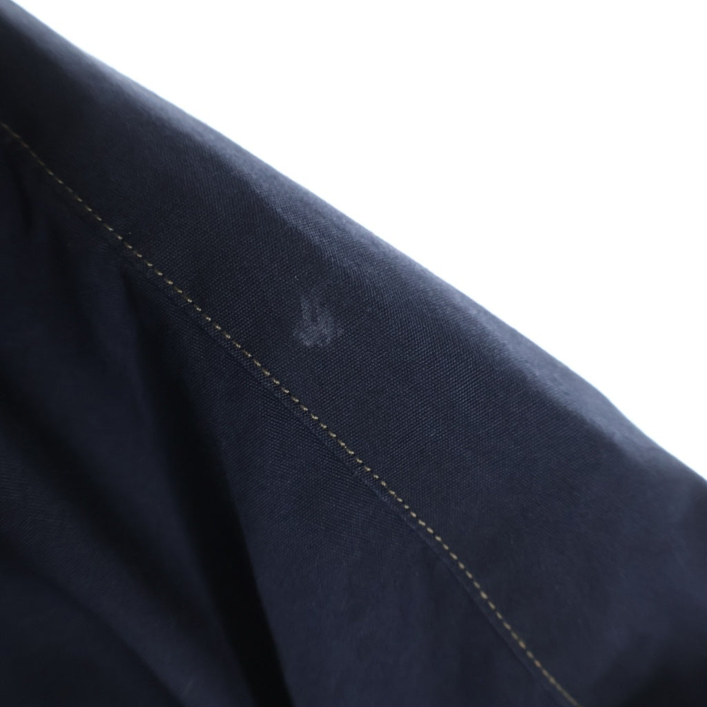 LEMAIRE(ルメール) 20AW イエローステッチ 長袖コットンシャツ ブラック M193 SH144 LF353