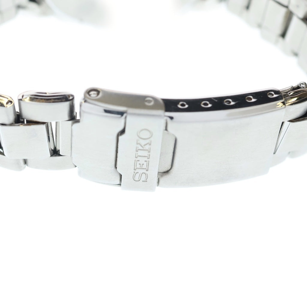 SEIKO(セイコー) SEIKO CHRONOGRAGH セイコー クロノグラフ クウォーツ ホワイト文字盤 腕時計 シルバー SND187P1