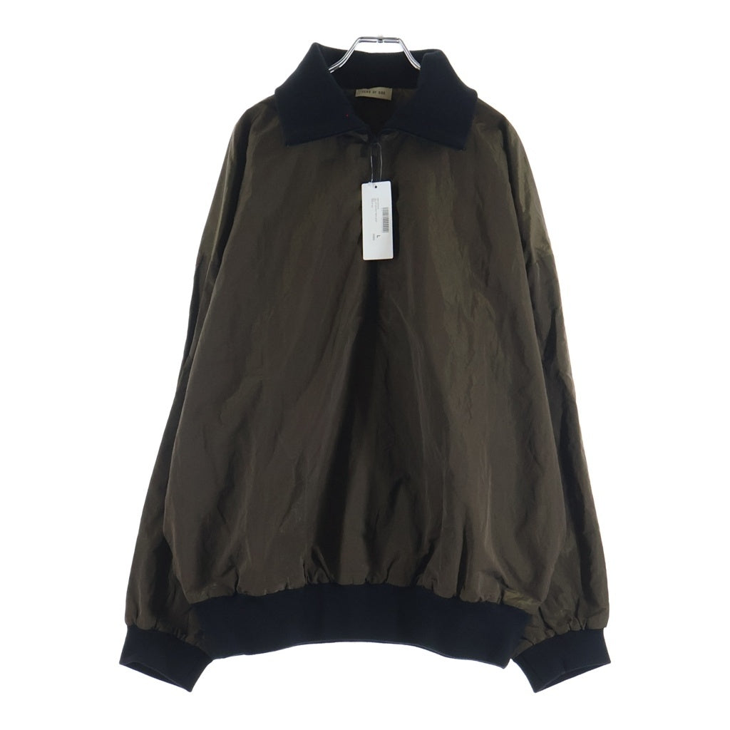 FEAR OF GOD(フィアオブゴッド) HALF ZIP HIGH NECK TRACK JACKET ハーフジップ ハイネック ナイロン トラックジャケット カーキ FG830-210WRP