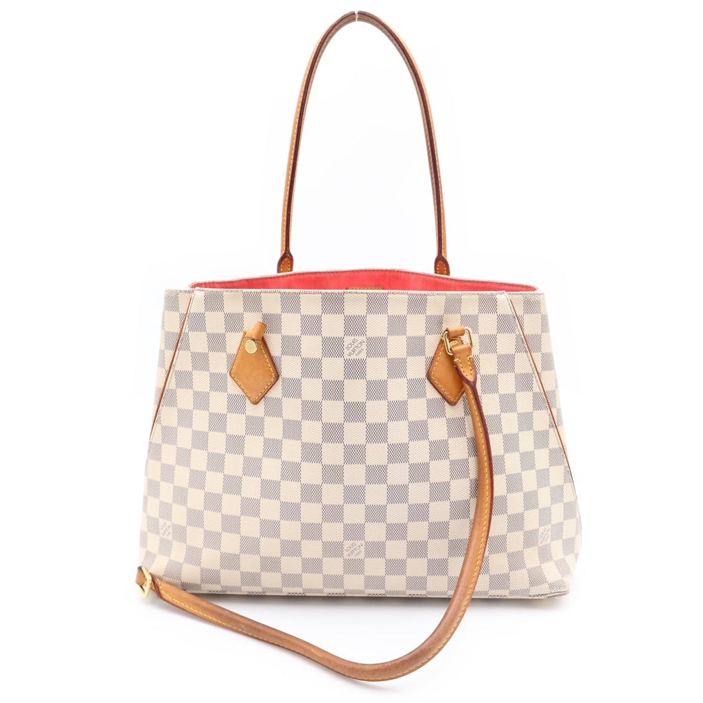 LOUIS VUITTON(ルイヴィトン) ダミエアズール カルヴィ トートバッグ ショルダートート ベージュ N41449 レディース