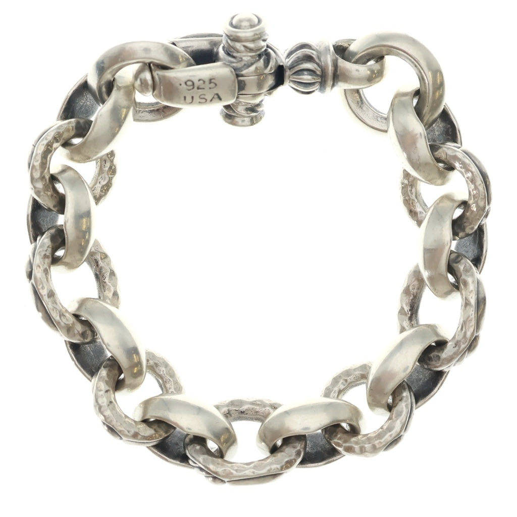 LONE ONES(ロンワンズ) LEONARD KAMHOUT HERON BRACELET レナードカムホート刻印 ヘロンブレスレッド シルバー MFB-0023-LK