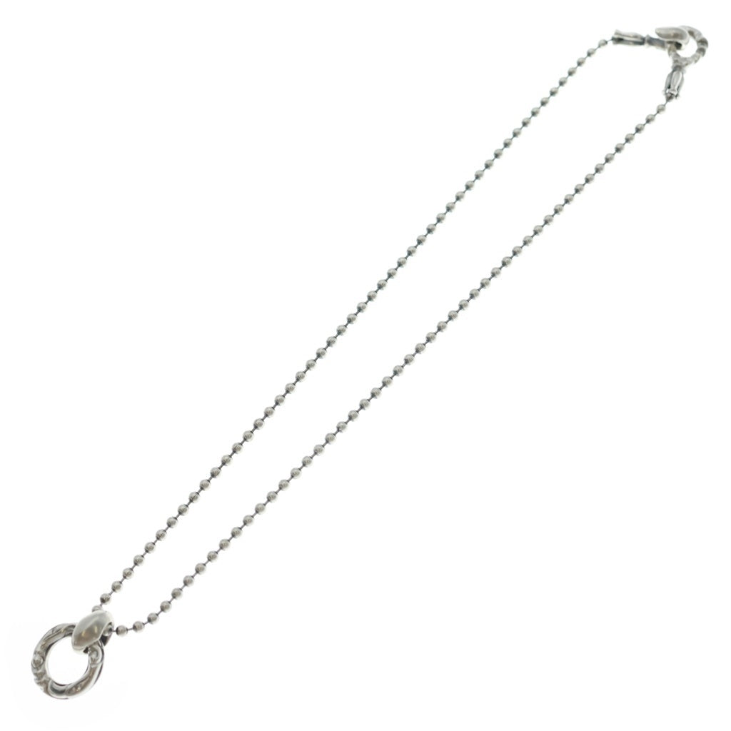 LONE ONES(ロンワンズ) LIKED CRANE DIAMOND RING メイティングフライトボールチェーン リンクド クレーンダイヤモンドリングペンダント ネックレス シルバー