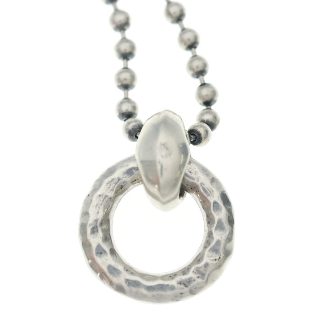 LONE ONES(ロンワンズ) LIKED CRANE DIAMOND RING メイティングフライトボールチェーン リンクド クレーンダイヤモンドリングペンダント ネックレス シルバー