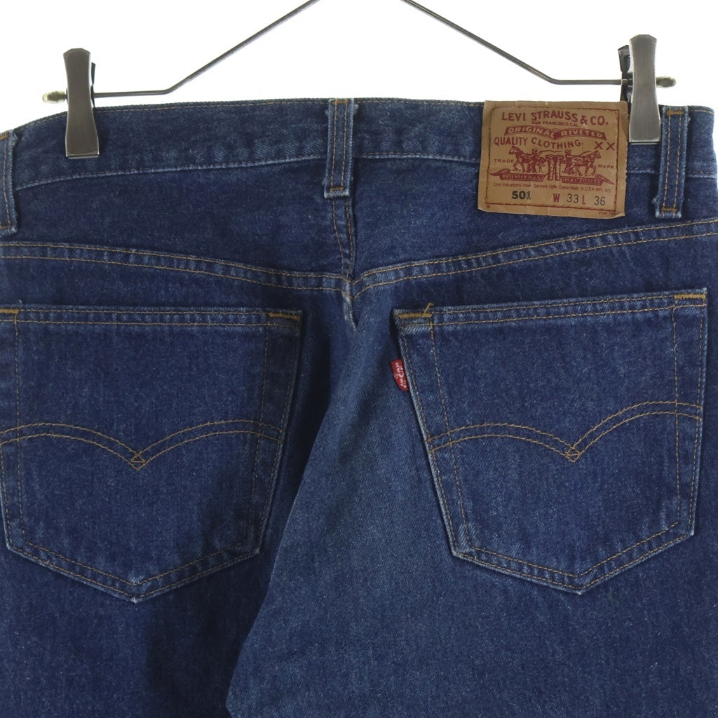 Levi's(リーバイス) 90S VINTAGE 501 ヴィンテージ ボタン裏552 USA製 ボタンフライデニムパンツ インディゴ 501-0000