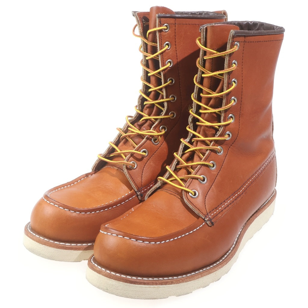 RED WING(レッド ウイング) 877 CLASSIC MOC TOE 8inch クラッシック モック トゥー レザー レースアップ ワークブーツ ブラウン US9.5/27.5cm