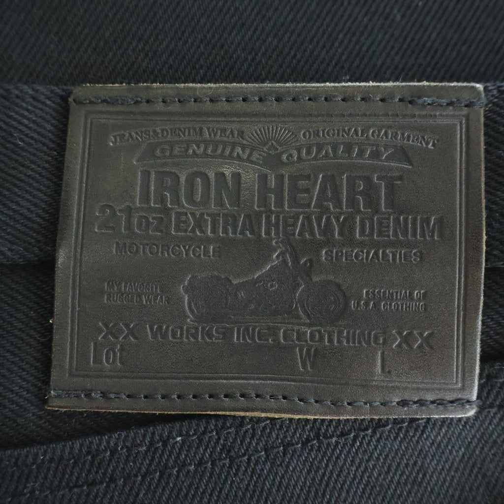 IRON HEART(アイアンハート) 9461Z 21oz黒鎧 EXTRA HEAVY DENIM エクストラヘビー ブーツカットデニム ブラック