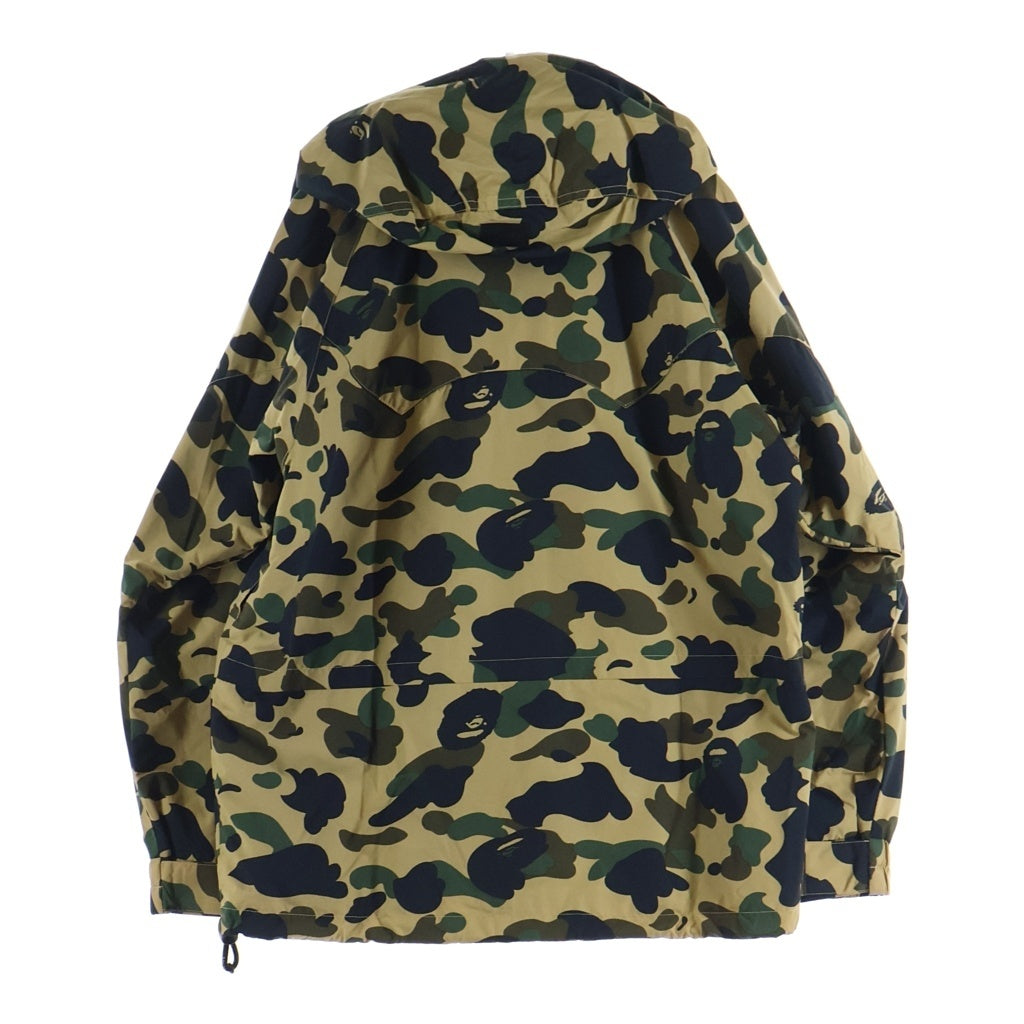 A BATHING APE(アベイシングエイプ) CLASSICS 1ST CAMO SNOWBOARD JACKET カモ柄 スノーボード フーデッドマウンテンジャケット カーキ