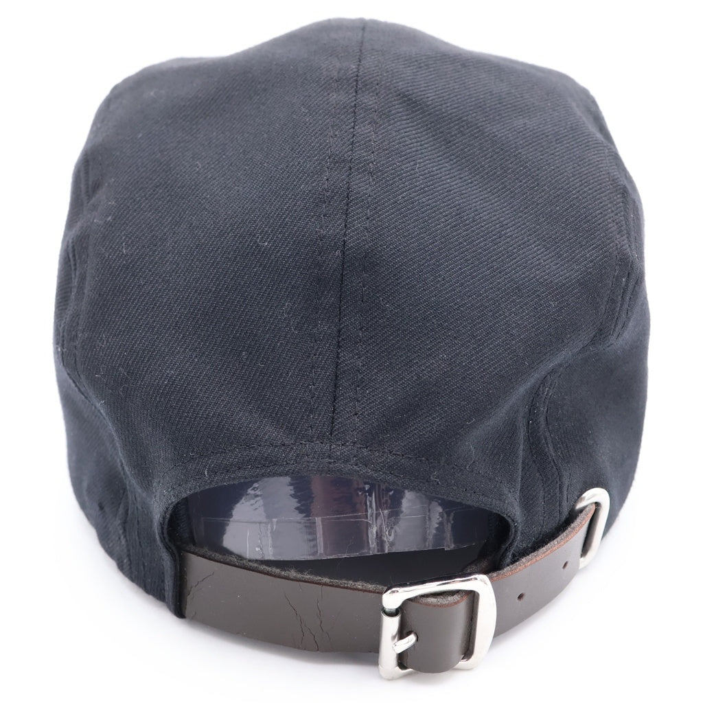 WTAPS(ダブルタップス) ×UNDERCOVER 21AW SWAP CAP WOPO TWILL アンダーカバー ロゴエンブロイダリー キャンプキャップ 帽子 ブラック 212HCUCD-HT01S